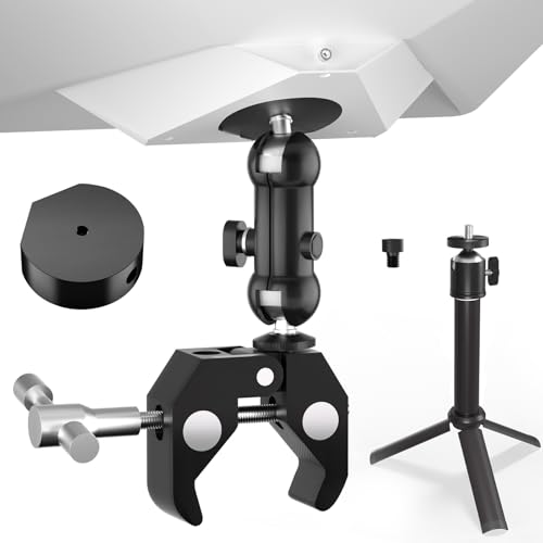 QDOJC Starlink Mini Clamp Mount 2025, Aluminum Starlink Mini Mount for RV Ladder Boat Yacht Vehicle Pole, Portable Mounting Kits with Pipe Adapter, Rod Adapter and Telescopic Tabletop Tripod Mount