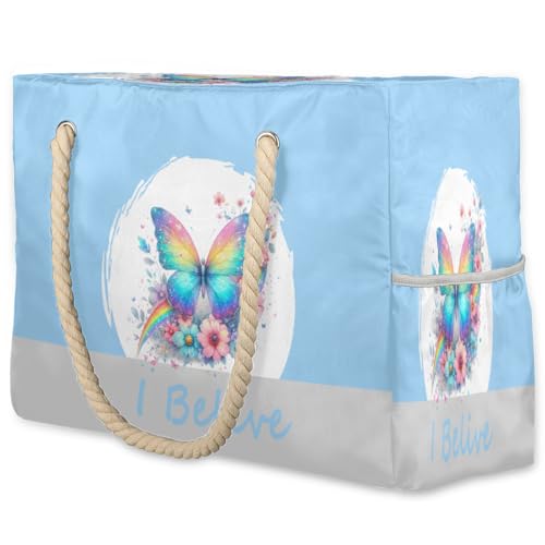 Women's Large Beach Bag Waterproof and Sand-proof Canvas Tote