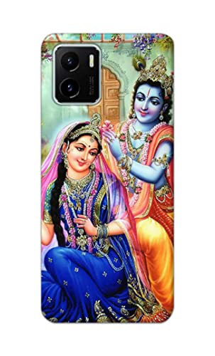 Image of Printed Hard Back Cover Case for Vivo Y15S | Vivo Y15C | Vivo Y15A Back Cover (Radha Krishna) -1803