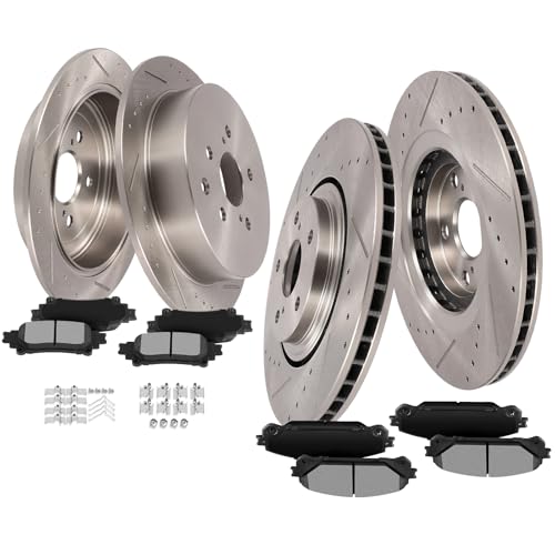 Image of SCITOO Front Rear Brake Kits Brake Rotors Brake Pad:31511;31544;D1324;D1391 | Fit For Lexus For RX350 2010-2015,For RX450h 2010-2015,For Toyota For Highlander 2014-2019,For Sienna 2011-2020