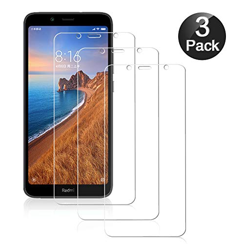 Hanbee Cristal Templado Xiaomi Redmi 7A [3 Unidades], Protector Pantalla Xiaomi Redmi 7A, Alta Definicion, Protector Pantalla Xiaomi Redmi 7A