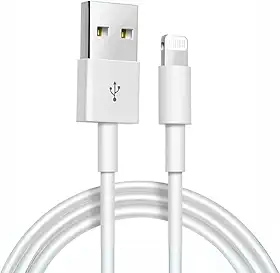 Cabo USB Compativel Com Iphone Reforçado 2 Metros, Compatível com iPhone 6 7 8 X Xs 11 Se 12 Xr 13 14 Pro Max Carregamento Rapido e Transferência de Dados