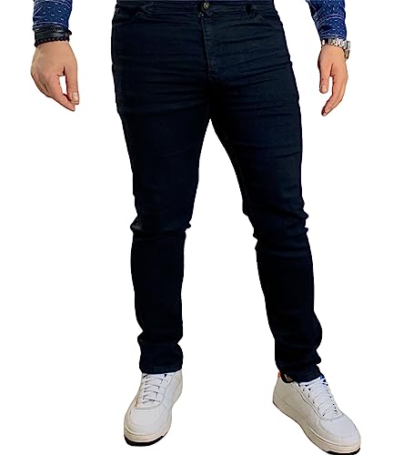 Calça Jeans Masculina Preta Tradicional Elastano (38)