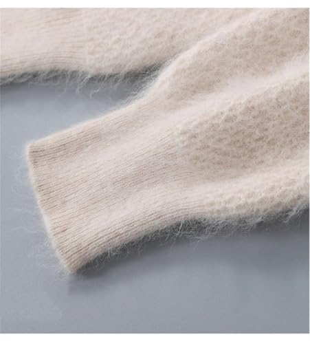 Men's Cashmere Sweater Long Sleeve Sim Fit Jumpe Crew Neck Solid Color Thick Knit Pullover Knitted4