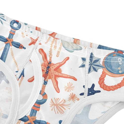 Hand Drawn Sea Ship Ocean Boys Toddler Cotton Kids Underwear Breathable Children Panties4