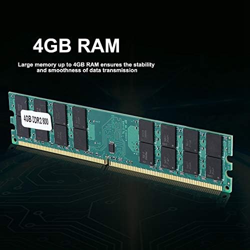 DDR2 Memory Module, 4GB Large Capacity 800MHz DDR2 Memory Module Fast Data Transmission 240PIN RAM DDR2 4GB PC2 6400 Desktop Memory Modules for AMD