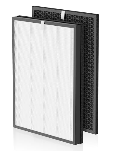 Image of KH-H201 Replacement Filters Compatible with Green Air Encore Purifier, 1 Premium Filter + 1 Activated Carbon Filter, 1-Pack