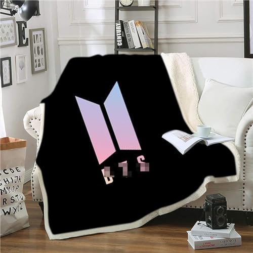 Bfrdollf BT21 BTS - Coperta in pile per bambini