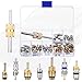 Car A/c Valve Core, 270 Pcs O-ring Kit, 60 Pcs Compressor Gasket Seals, 77 Piece Dust Cap 39 Piece Valve Core R12 R134a Kit O Ring Cap Compressor Port Seal Remover for A/c Refrigeration System