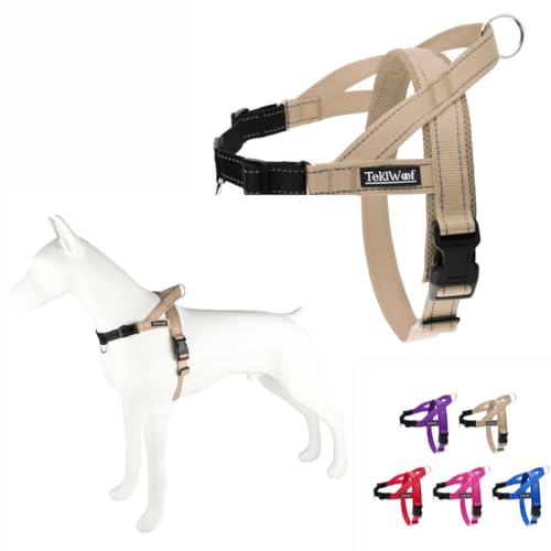 No Pull Dog Harness with Handle, Rear & Front Clip, Adjustable, Easy On/Off, Reflective, Lightweight...