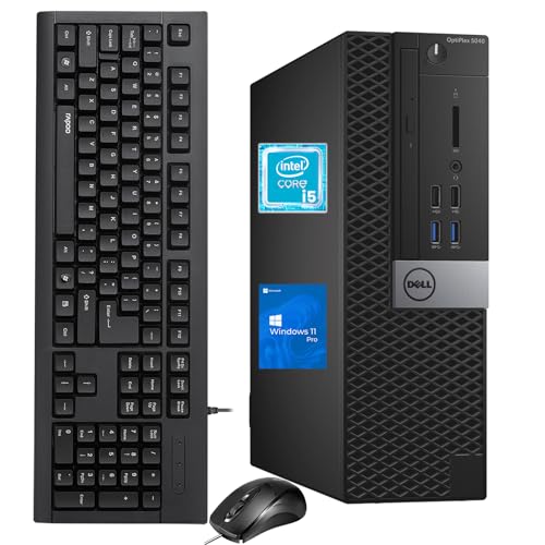 Dell OptiPlex 5040 SFF Desktop Computer PC, Intel Core i5-6500t, 8GB RAM, 256GB SSD, WiFi, Bluetooth, HDMI, Windows 11 Pro (Renewed)