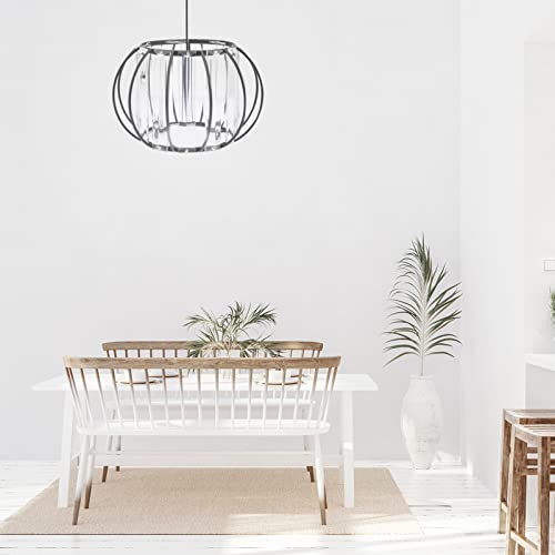 Image of Uonlytech Lantern Style Ceiling Light Shade Glass Pendant Lampshade Elegant Lamp Guard for Living Room Bedroom Dining Room Kitchen Decor