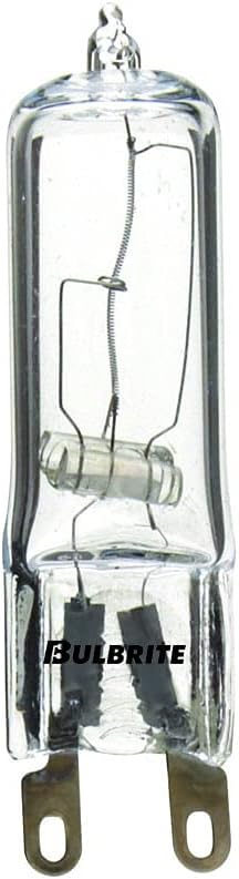 Bulbrite Q40G9CL 120-Volt Halogen JC Type Line Voltage G9 Flat Pin Bulb, 40-Watt - Halogen T4