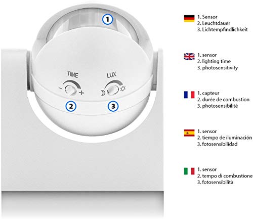 Velamp MS002 Rilevatore di Movimento Esterno IP44