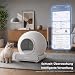 Katzenklo Selbstreinigend XXL 65L, Katzenklo Elektrisch App-Steuerung
