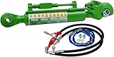 FAIE Hydraulischer Oberlenker Kat.2 mit Fanghaken & Kugelauge – Hub 200mm, Länge 535-735mm, bis 90PS, inkl. Anschlussschläuchen, Steuerkette & Rückschlagventil, Druckkraft 5.100kg, Zugkraft 3.620kg