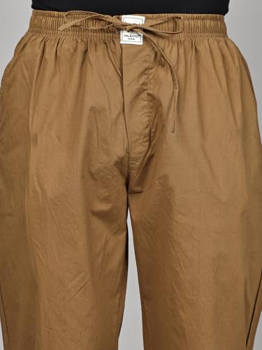 Image of Majestic Man Men Mid Rise Comfort Fit Solid Pure Cotton Casual Style Lounge Pants