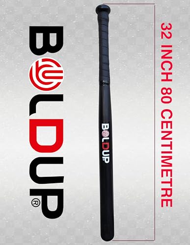 Image of Wooden Baseball Bat | Solid Wood | Durable Full-Size Baseball Bat with Anti-Slip Grip (Black1 PC)