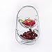 Panier De Fruits Stand De 2 Étages Bols De Fruits En Métal, Swinging Fer Art Basket Snack Candies Stockage Top Pour La Décoration De Cuisine À Domicile Comptoir, Stockage Légumes Fruits Frais