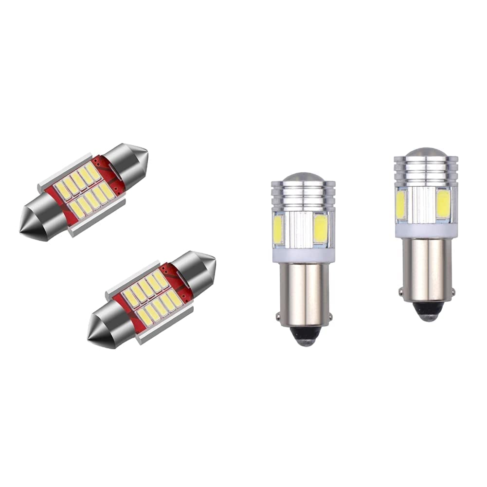 Allextreme 10 LED Car Interior Roof Light with Festoon Holder (5W, White, 2 PCS) Universal BA9S Socket LED Parking Light License Plate Indicator Lamp Bulb (2 PCS) (B08Z33VQ5D) Amazon Price History, Amazon Price Tracker
