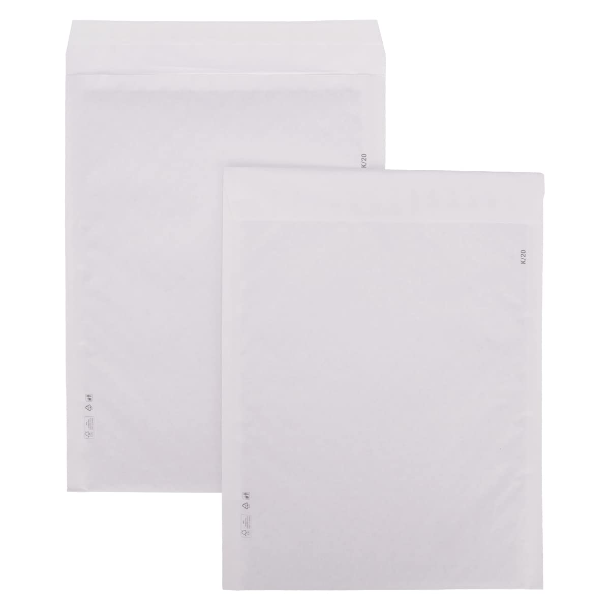 verpacking Sobres acolchados de papel para envío, 370 x 480 mm, color blanco, con acolchado de papel, la alternativa ecológica a la bolsa acolchada de aire (100 unidades)