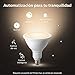 Philips Hue White Outdoor PAR38 13W Smart Bulbs Hub Required, 2 White PAR38 LED Smart Bulbs, Works with Alexa, Apple HomeKit and Google