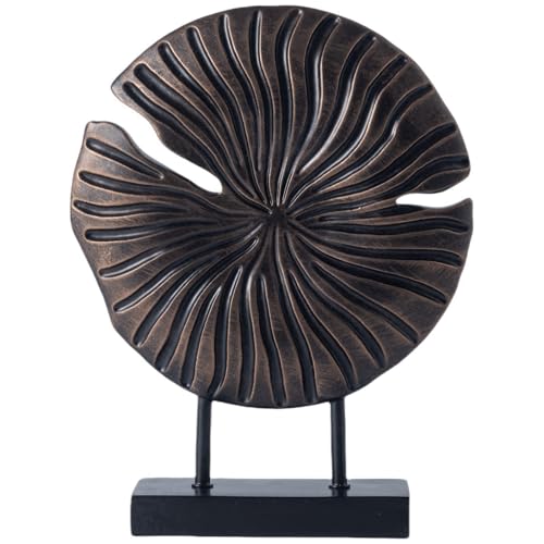 CECKQUE Wabi Sabi Esculturas Decoración Objetos Decorativos Únicos Estatuas Orgánicas Neutrales Decoración del Hogar para Sala de Estar Chimenea Estantes de Entrada Artículos de Decoración (Bronce)