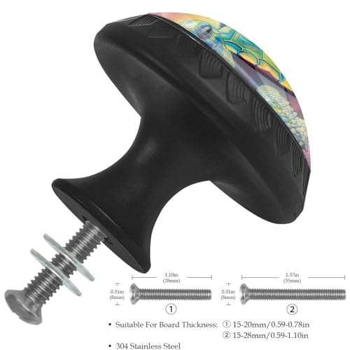 Boutons de meuble tortue en cristal pour une quincaillerie décorative raffinée d'armoire