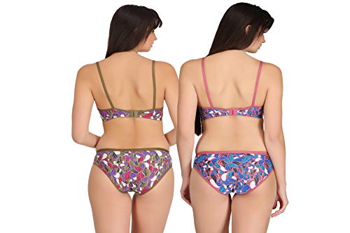 Image of Embibo Women Cotton Bra Panty Set for Women Lingerie Set for Honeymoon Bra Panty Set for Women with Sexy Bra Panty Set for Women Innerwear