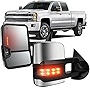 OCPTY Rearview Mirrors Power Heated Towing Mirrors for Chevy Silverado All Models 2008-2013 for GMC Sierra All Models 2008-2013 for Chevy 2007-2014 for GMC 2007-2014 Lights Mirror Turn Signal