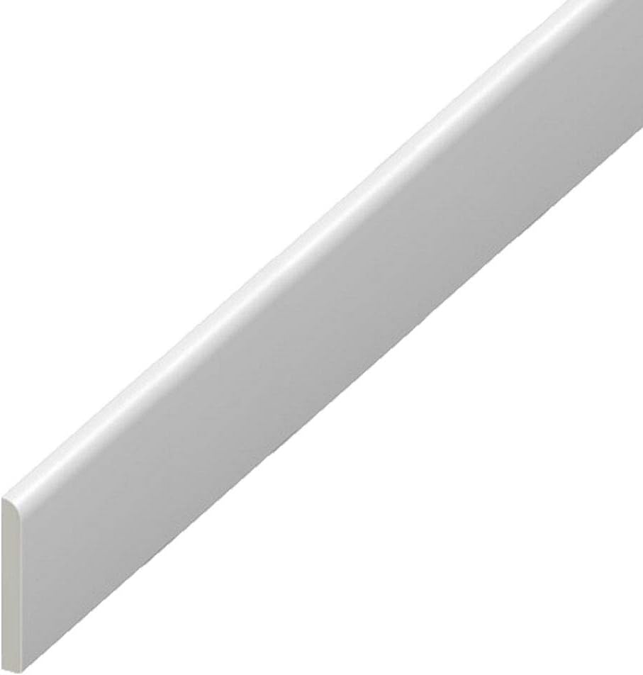 UPVC Trim 45mm x 1m - White Architrave Skirting Board/Window Finishing Trim