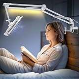 SL-01 タブレット アーム「2025年 ２ in １多機能・LEDチップ内蔵」 タブレット スタンド LEDライト付き ipad 寝ながら スマホアームスタンド ipad アーム 折り畳み式 USBライト 自由角度調整 横/縱き/仰向け対応 4～13.5インチの iPad/iPhone/Surface/Galaxy/mini/Kindle/Switchに多機種対応 ホワイト