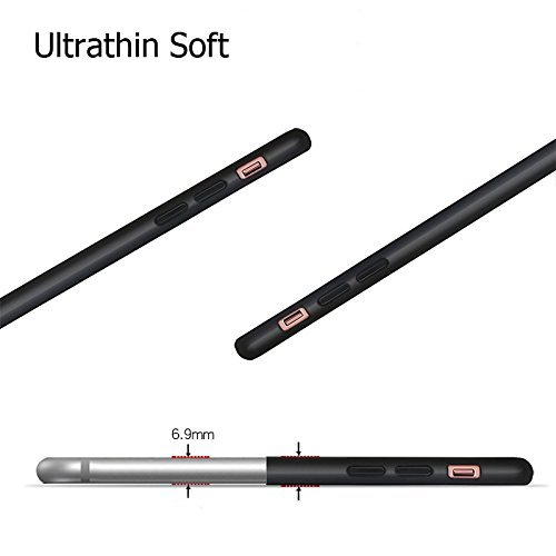 Image of Mobile Back Cover Case for iPhone X|iPhone 10 | iPhone Ten|iPhone Xs (Silicone Case|CameraProtection|Black SC1510)