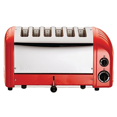 Preisvergleich Produktbild DUALIT Toaster 60154 rot 6 Schlitze 5245