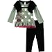 Disney Girls' Minnie Mouse 2 Pieced Bow Shirt and Pant