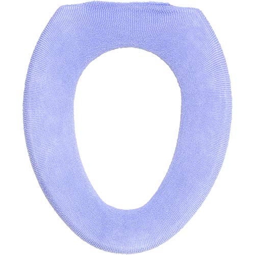 オカ(OKA) 便座カバー ブルー O型専用 グリーンデイ リーフ