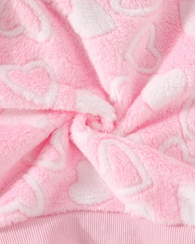 Image of Jecson Toddler Girl Clothes Baby Girl Fleece Hoodie Outfits Thick Thermal Winter Leggings 2Pcs Clothing Sets 6M-4T