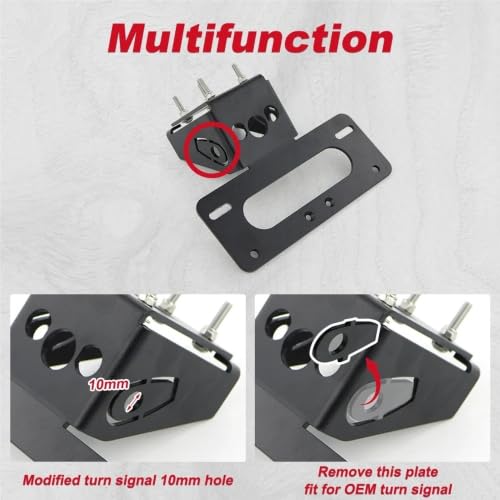 Support plaque d'immatriculation arrière moto pour 1100SX 2025 kit rangement - 6