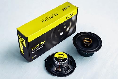 Image of ZELLA 600W 6-Inch Coaxial Car Speaker | Dual Cone Design with Deep Bass & Clear Treble | Universal Fit for Cars & SUVs | Easy Door Mount Installation | 20KHz Frequency Response