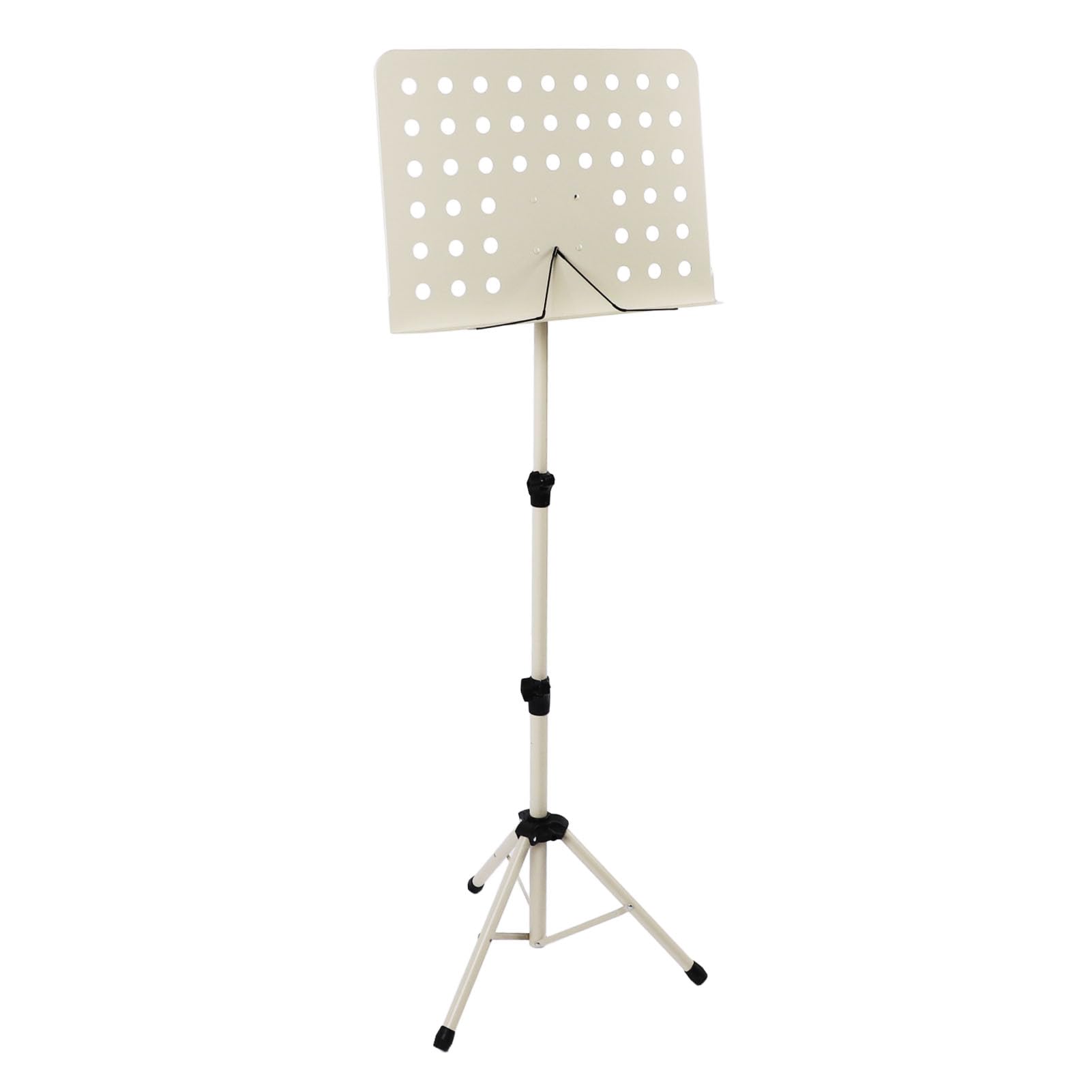 Supporto per spartiti pieghevole, supporto per spartiti portatile ad altezza regolabile per violino e sassofono, struttura in acciaio con grande piastra per libri, ideale per