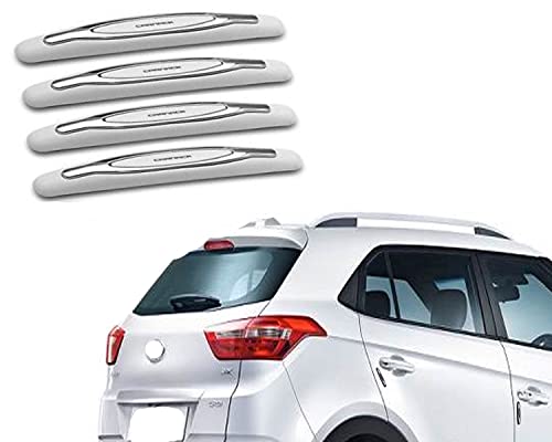 Image of Car Door Guard Edge Protector White Universal for All Cars Set of 4 Pieces | Plastic