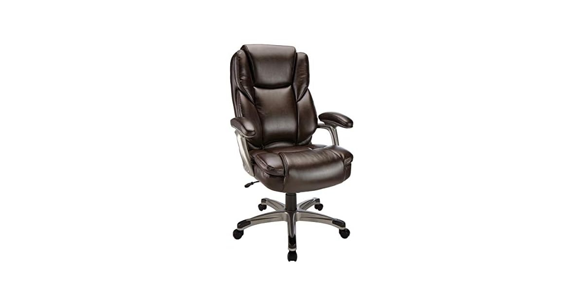 Realspace Cressfield Bonded Leather HighBack Executive Chair only 119