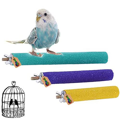 DreamAuro Sand Wood Perch Perch, Stand, Toy for Birds Cage Accessory (6") (B089FDGL16) Amazon Price History, Amazon Price Tracker