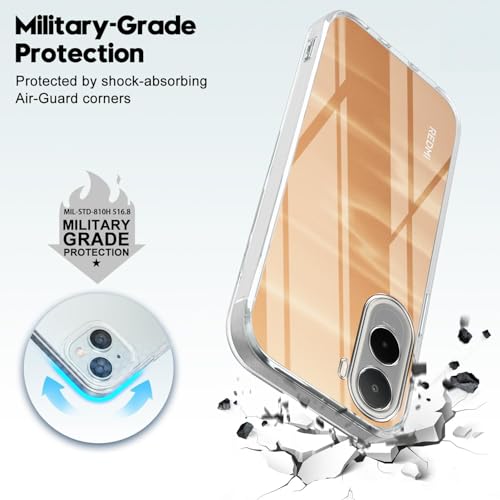 Image of Jkobi Silicone Back Cover Case for Redmi A7 Pro 5G (Clear Shockproof Case with Camera Protection | Soft and Flexible | Transparent)