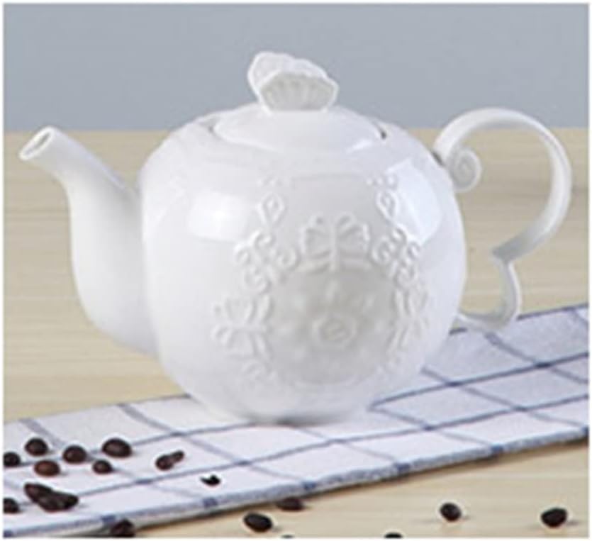 Rose Embossed European Ceramic Coffee Cup Set Afternoon Tea Sugar Bowl