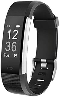 Delvfire Pulse Fitness Tracker with Heart Rate Monitor, Sports Mode, Step Counter, Waterproof, 7-Day Battery, Pedometer, Calorie Counter, Sleep Monitor for Kids, Women and Men iPhone Android