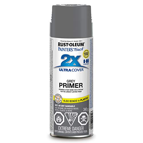 Rust-Oleum - Rust-Oleum 262393 Painter's Touch 2X Ultra Cover Grey Primer 340G 12oz.