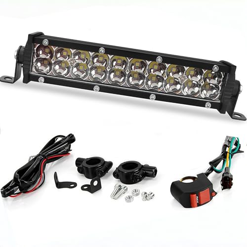Tfuehn Motorcycle LED Light Bar 60W 4200Lm dirt bike headlight