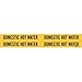 Brady 7087-4, 92073 Self-Sticking Vinyl Pipe Marker, (Pack of 50 Cards)