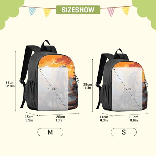 Horse Kids Backpack Preschool Toddler Bookbag for Girls Boys Mini Kindergarten School Bags S2